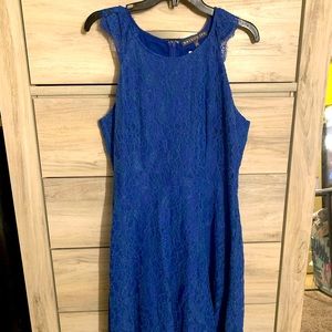 Lace cobalt blue dress